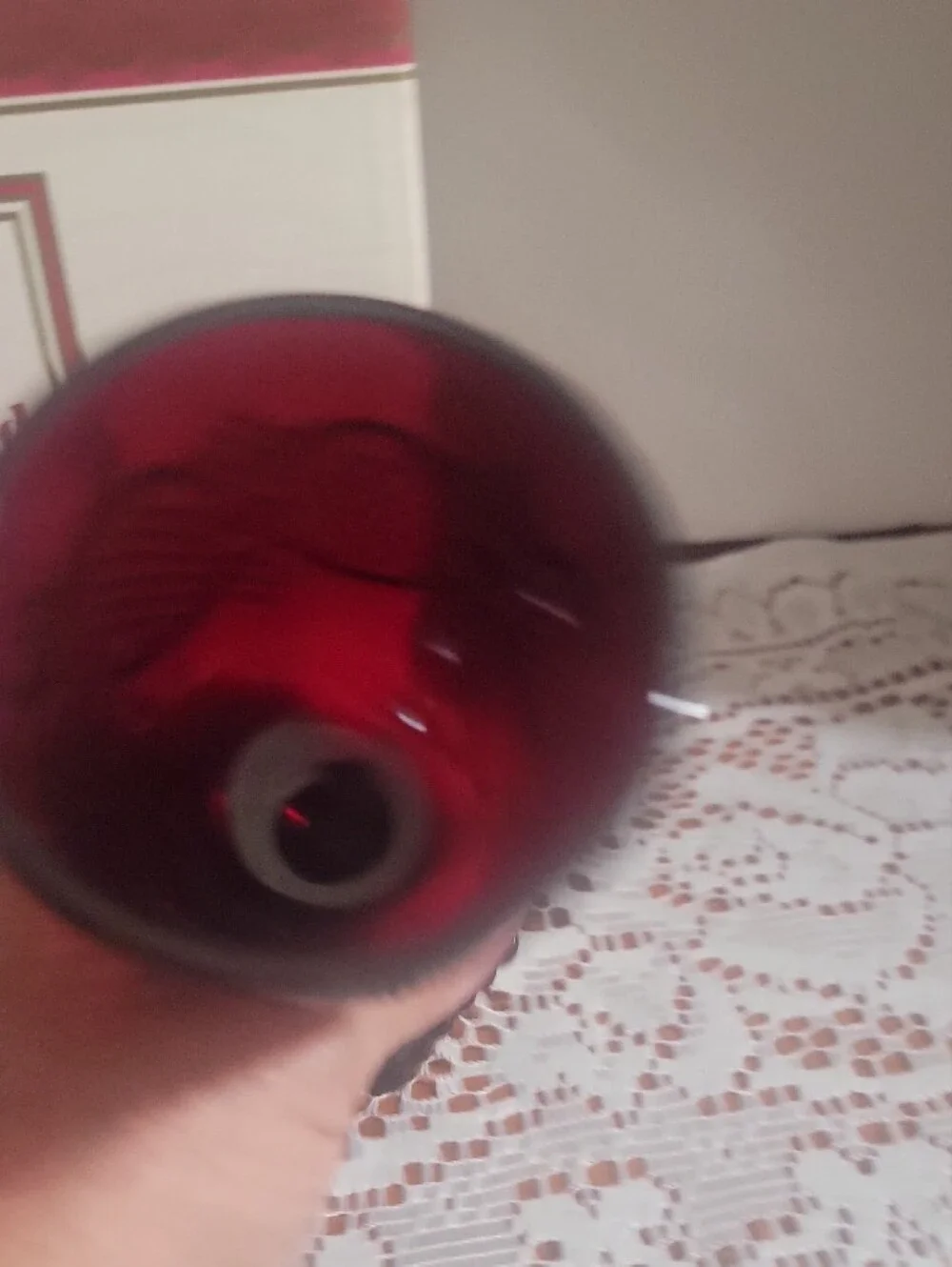 Avon 1876 Cape Cod Collection Deep Ruby Avon Wine Glasses